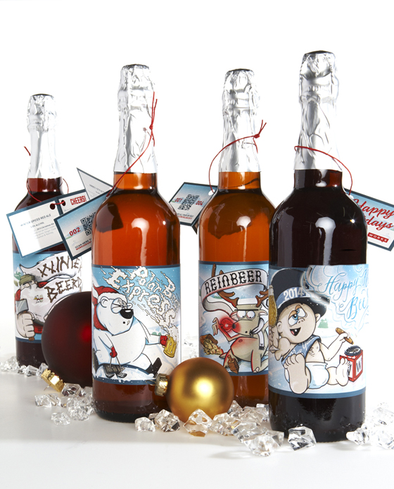 Works Design's 2013 holiday craft beer labels