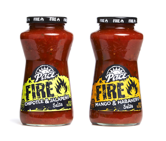 Pace Fire Salsa Food Package Design